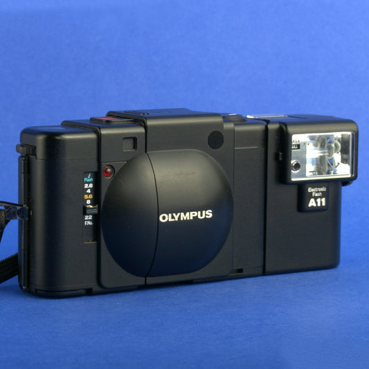 Olympus XA Film Camera with A11 Flash Near Mint Condition