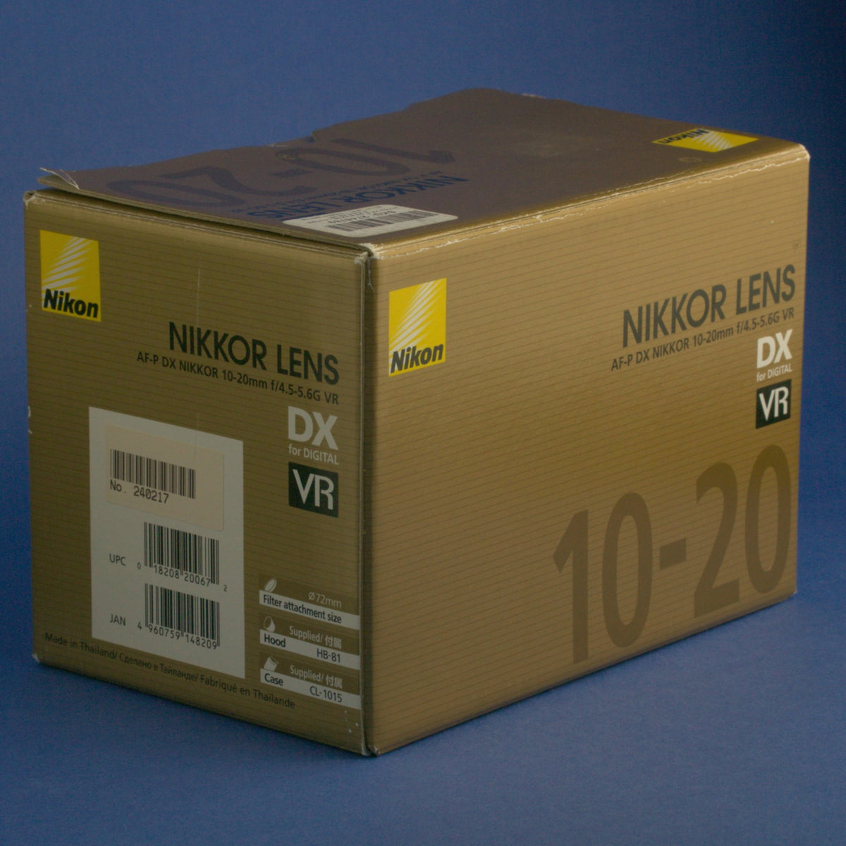 Nikon AF-P Nikkor 10-20mm 4.5-5.6 VR Lens Mint Condition