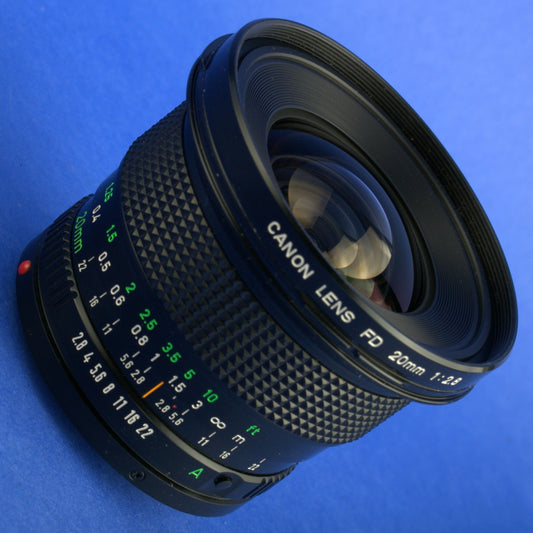 Canon FD 20mm 2.8 Lens Beautiful Condition