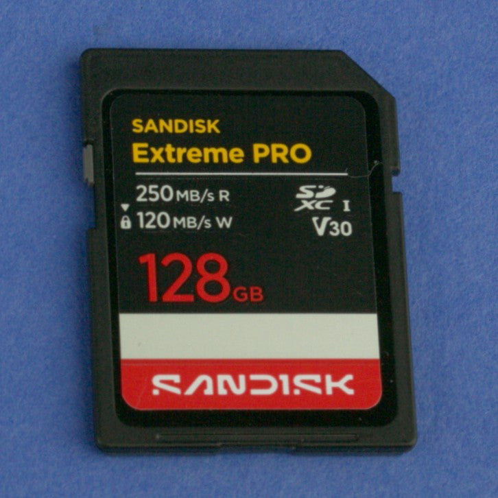 SanDisk 128GB Extreme PRO SD Card 250MB/s Read / 120MB/s Write SDXC UHS-I V30