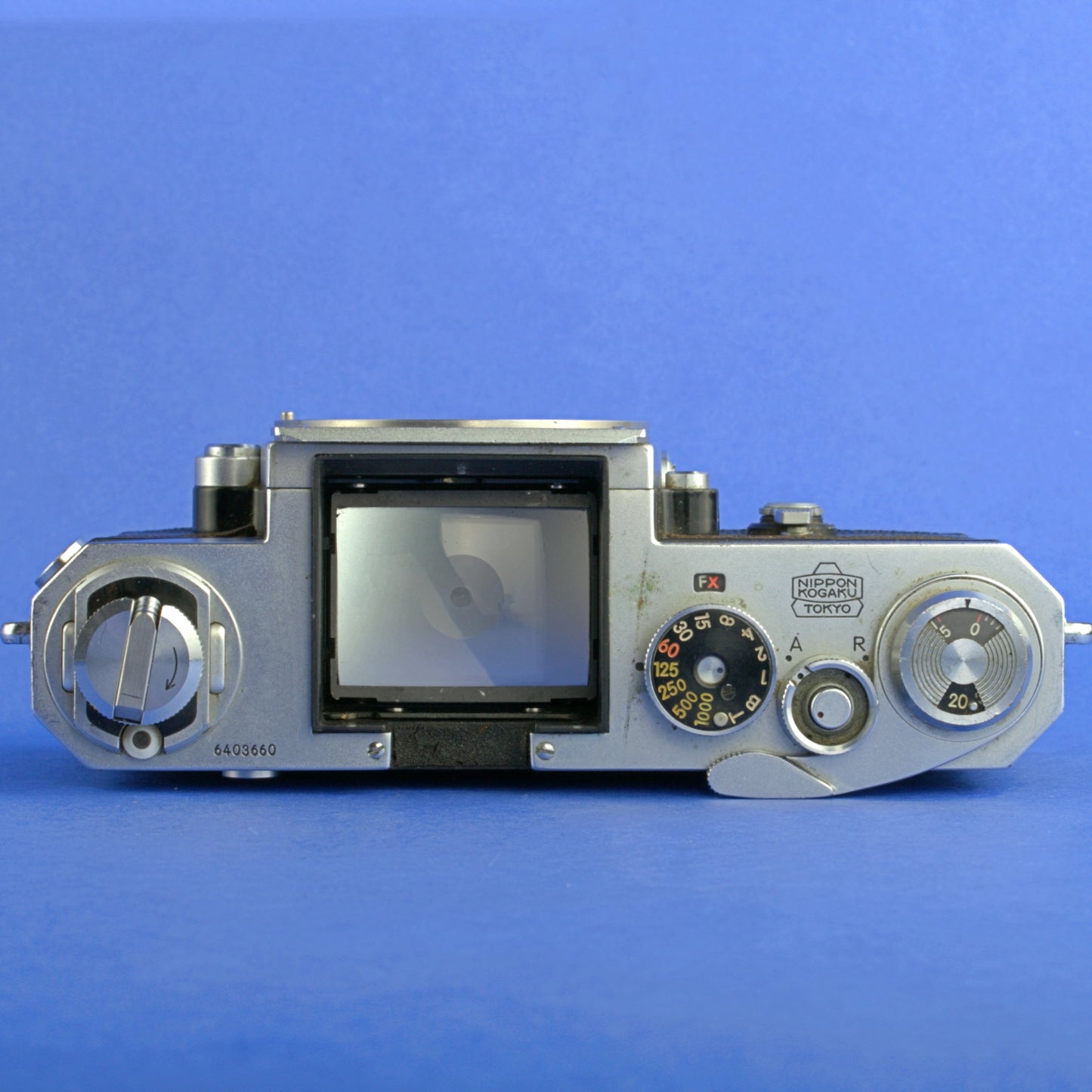 Nikon F Early Camera Body 6403660 with Type 1 Finder Triangular Pins