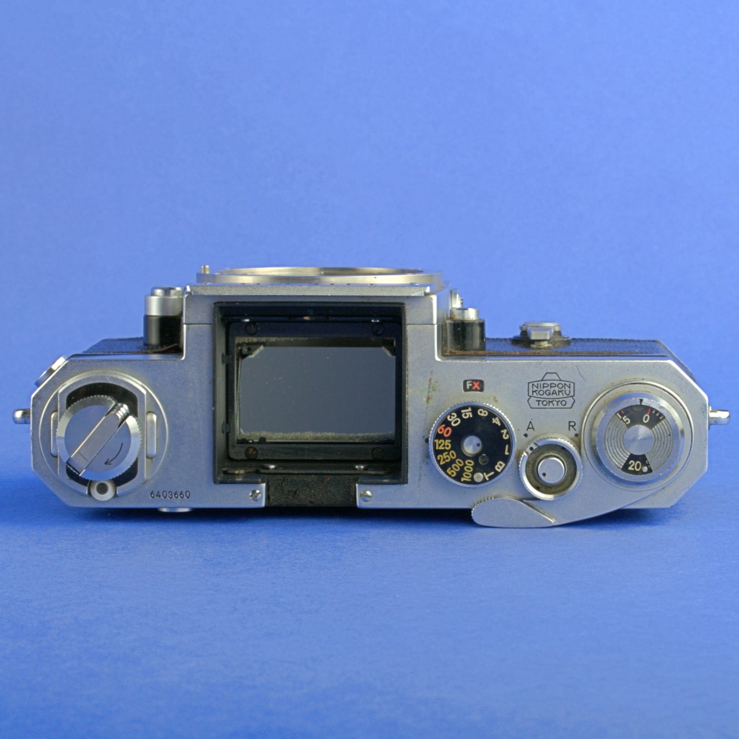 Nikon F Early Camera Body 6403660 with Type 1 Finder Triangular Pins