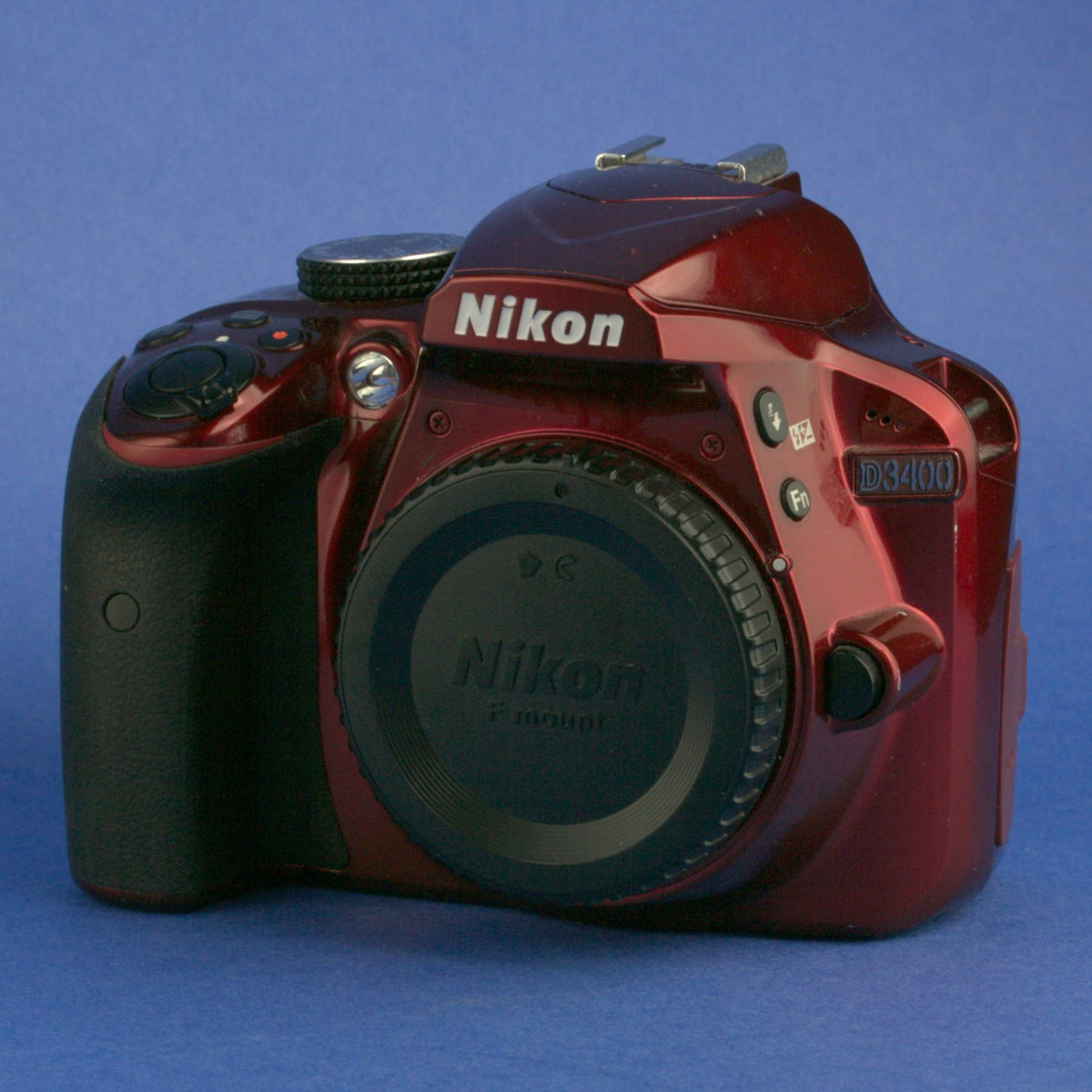 Red Nikon D3400 Digital Camera Body Only 4100 Actuations US Model