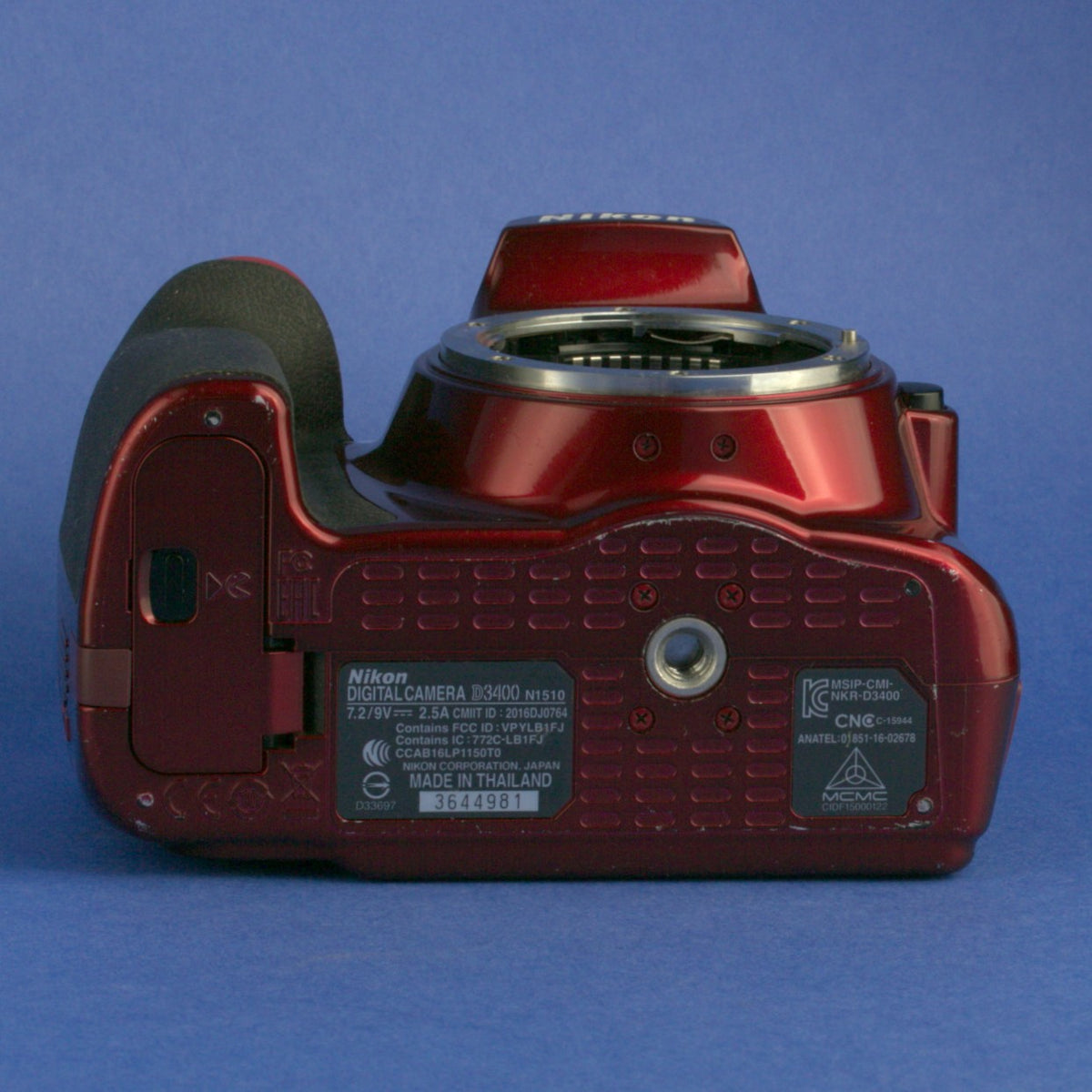Red Nikon D3400 Digital Camera Body Only 4100 Actuations US Model