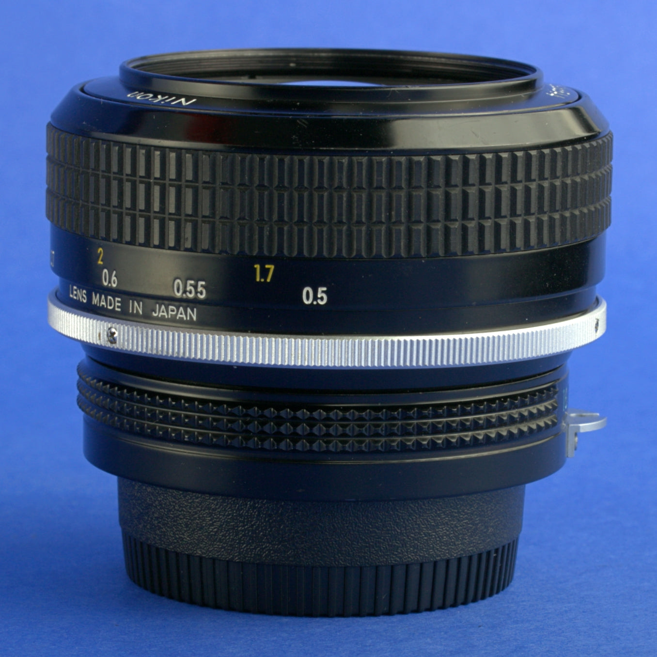 Late Nikon Nikkor 55mm 1.2 Non-Ai Lens Rubber Focus Beautiful Condition
