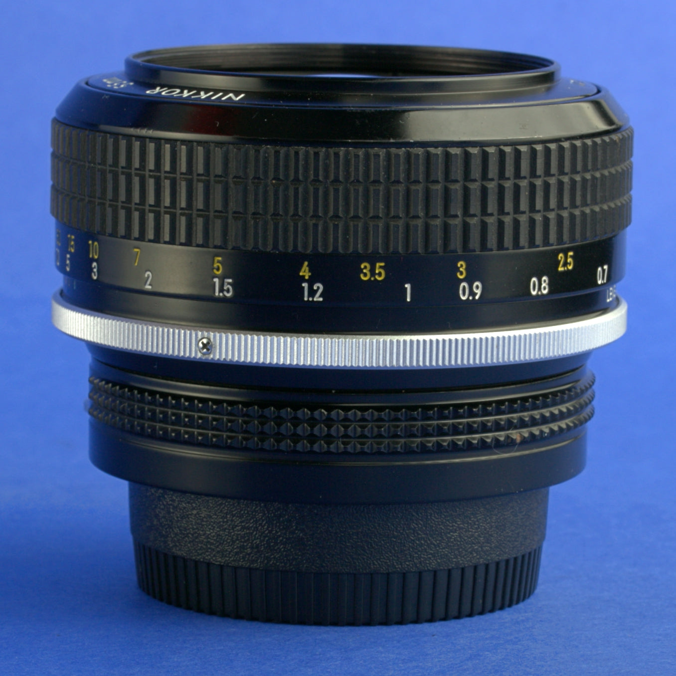 Late Nikon Nikkor 55mm 1.2 Non-Ai Lens Rubber Focus Beautiful Condition