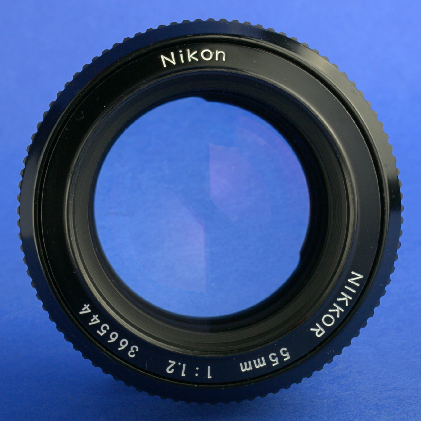 Late Nikon Nikkor 55mm 1.2 Non-Ai Lens Rubber Focus Beautiful Condition