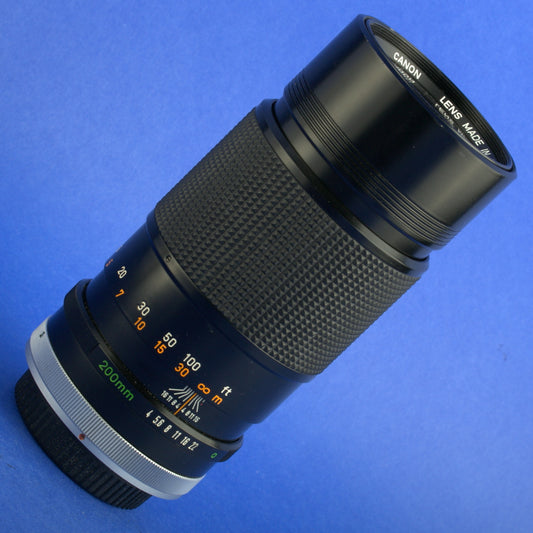 Canon FD 200mm F4 Lens