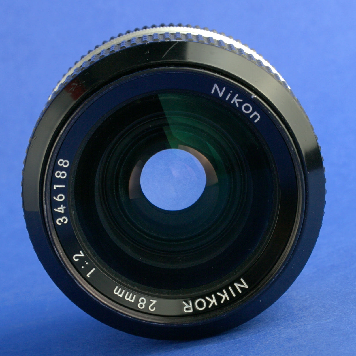 Late Nikon Nikkor 28mm F2 Non-Ai Lens Rubber Focus