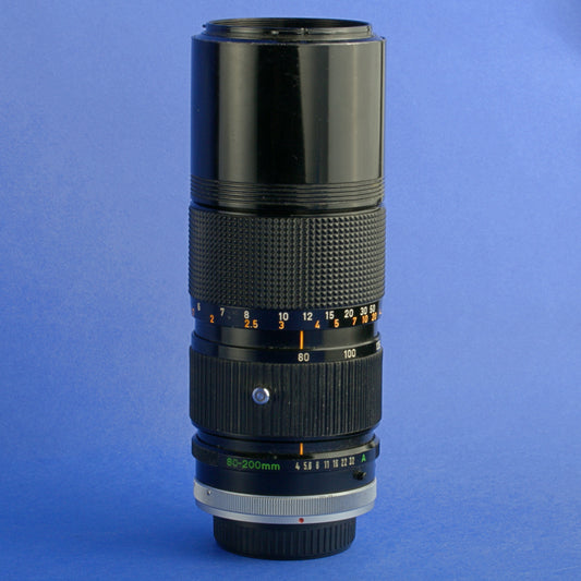 Canon FD 80-200mm F4 Lens Works Wide Open Only