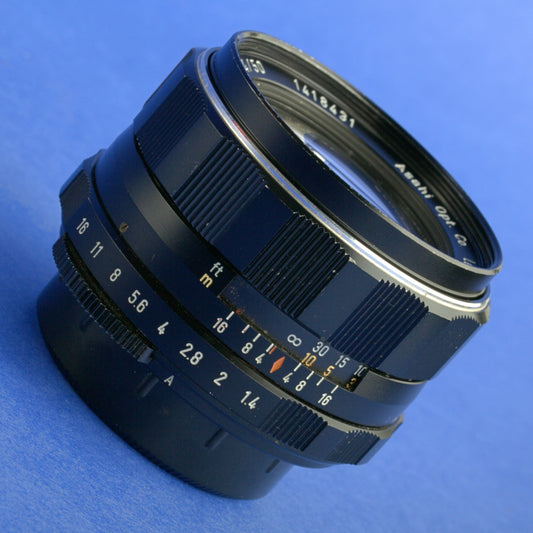 Pentax Super-Takumar 50mm 1.4 M42 Lens 8 Elements Beautiful Condition