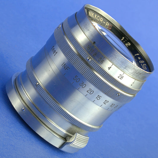 Early Nikon Nikkor-P.C 8.5cm F2 Tokyo 801 MIOJ Rangefinder Lens S Mount