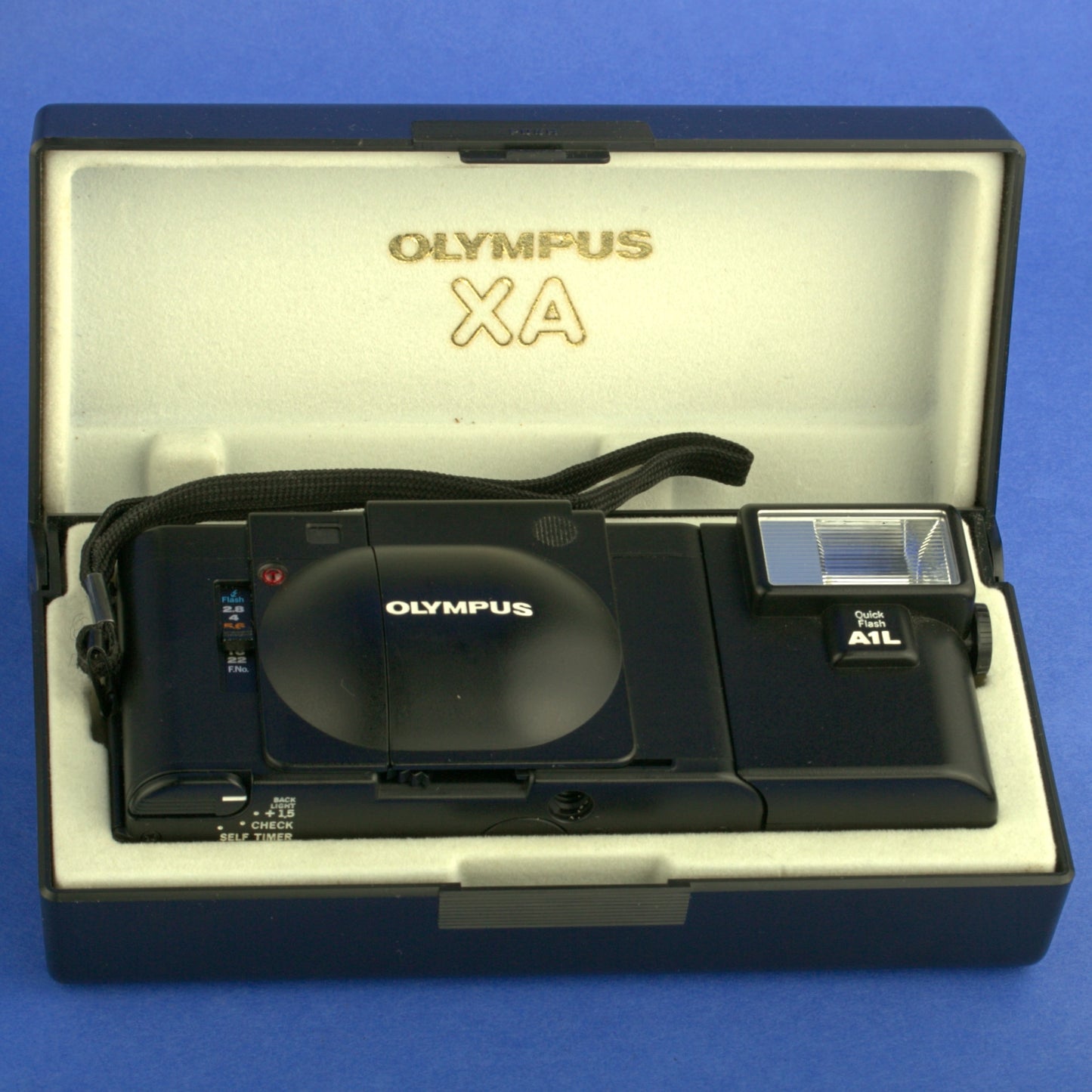 Olympus XA Film Camera with A1L Flash Near Mint Condition