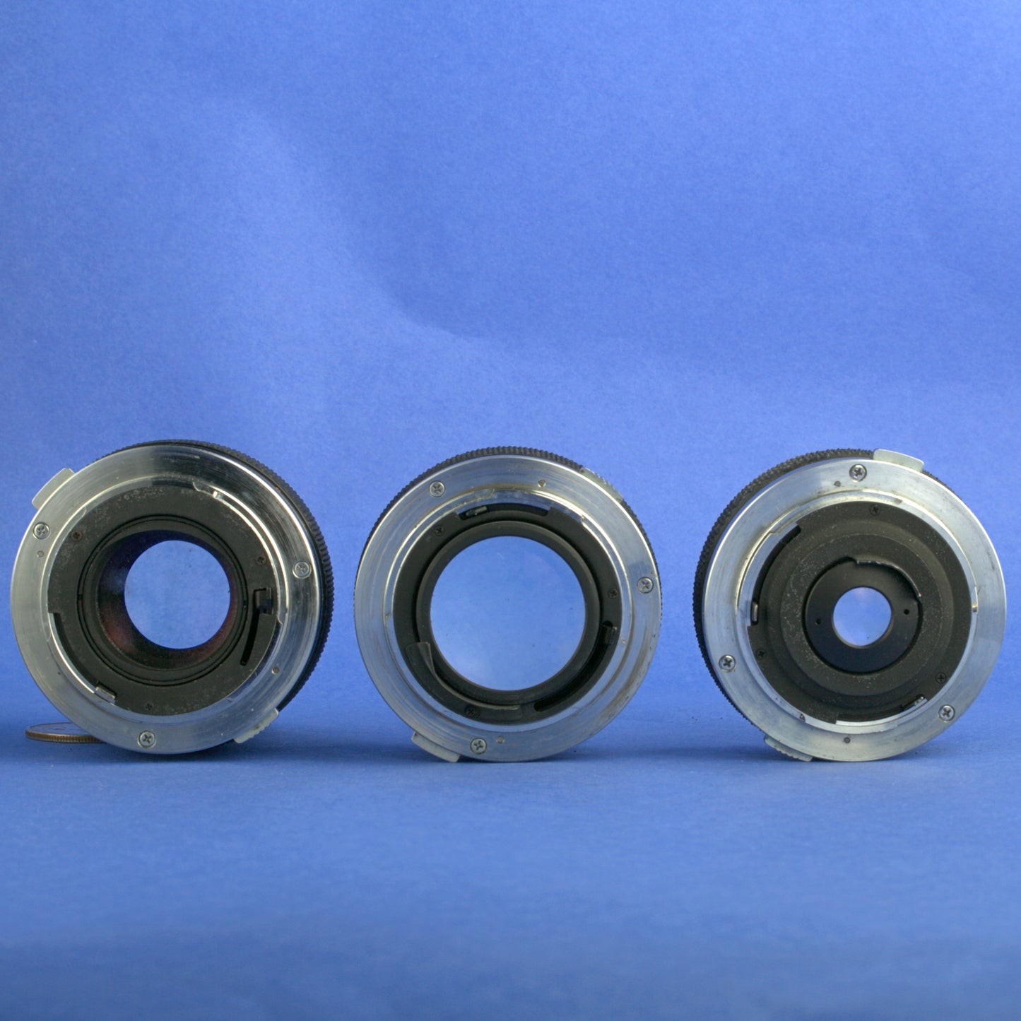 Olympus OM Lens Set 50mm 1.4 28mm 3.5  135mm 3.5 Poor Condition