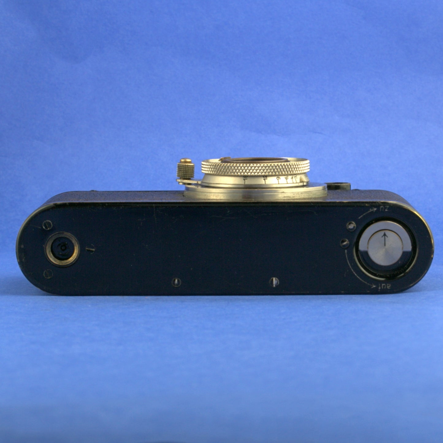 Black Nickel Leica II Film Camera with Nickel 11 o’clock Elmar 50mm 3.5 Lens