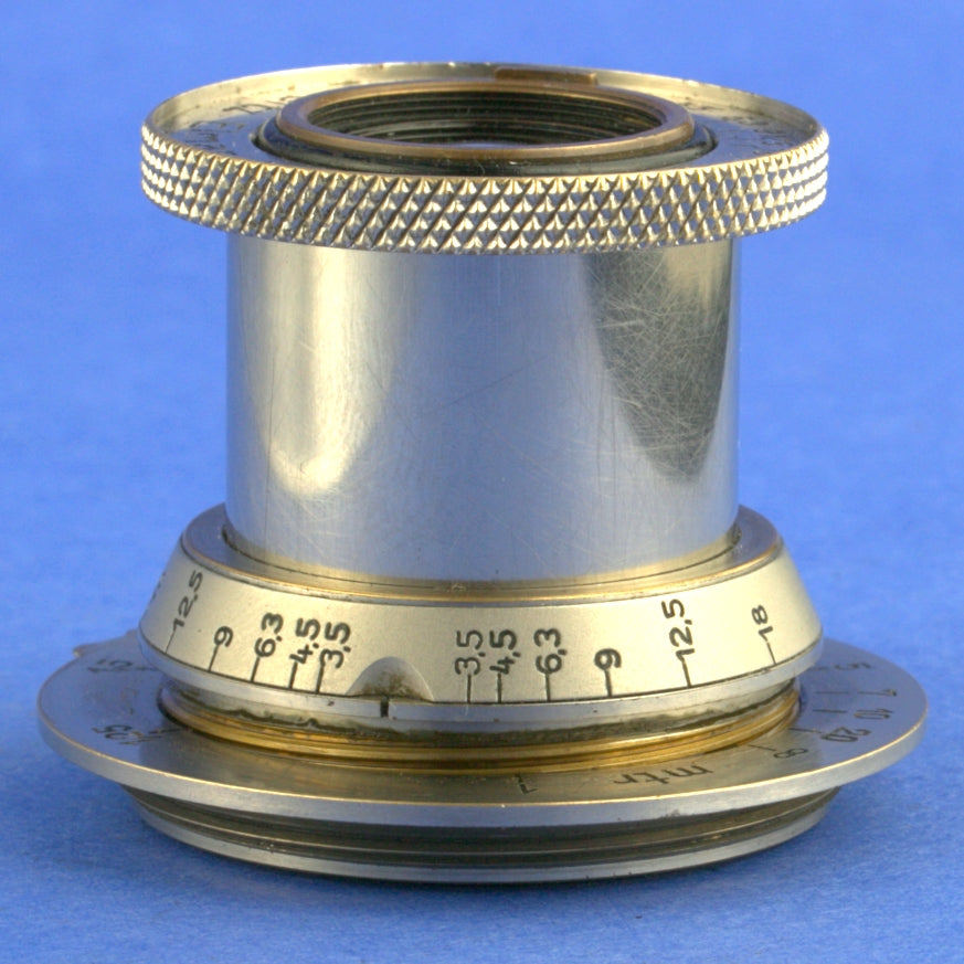 Black Nickel Leica II Film Camera with Nickel 11 o’clock Elmar 50mm 3.5 Lens