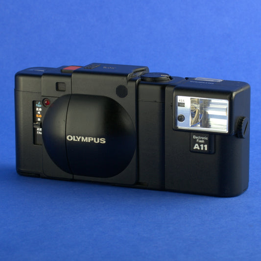 Olympus XA Film Camera with A11 Flash Beautiful COndition