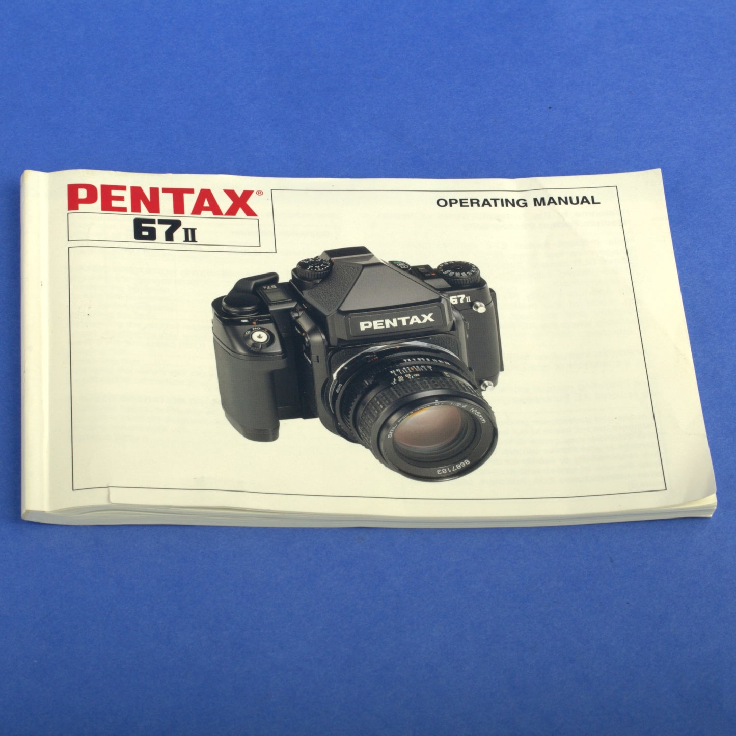 Pentax 67 II Film Camera Body with Eye Level Finder Beautiful Condition
