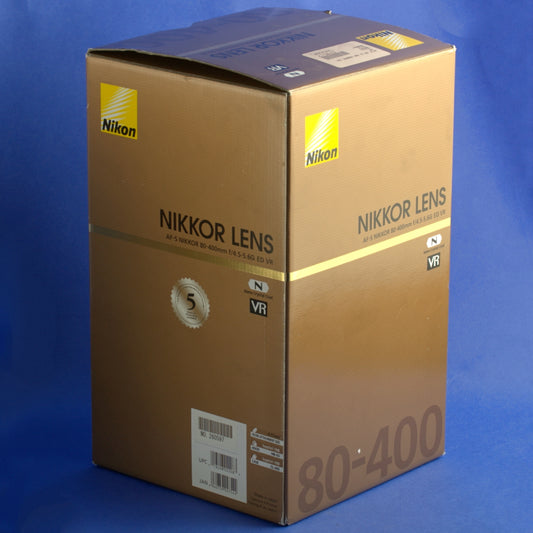 Nikon AF-S Nikkor 80-400mm 4.5-5.6 VR Lens