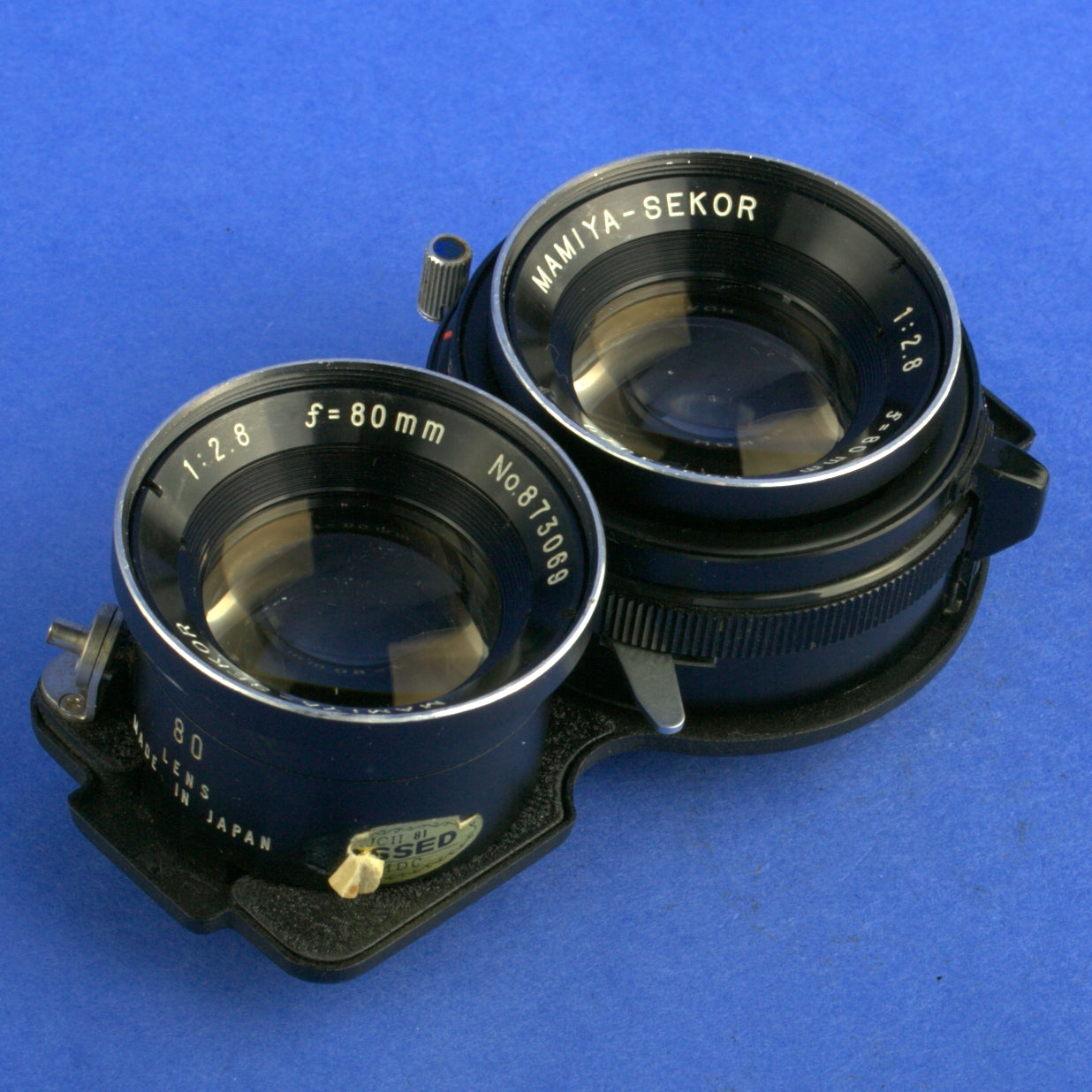 Mamiya 80mm 2.8 Blue Dot TLR Lens for C330, C220 Cameras