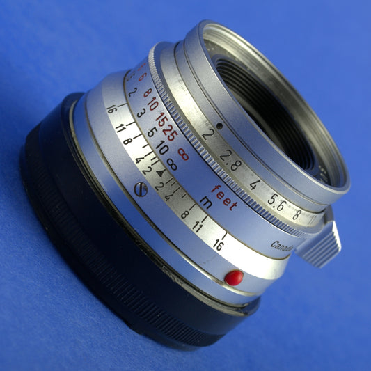 Leica Summicron 35mm F2 8-Element ELC Lens Serviced by DAG