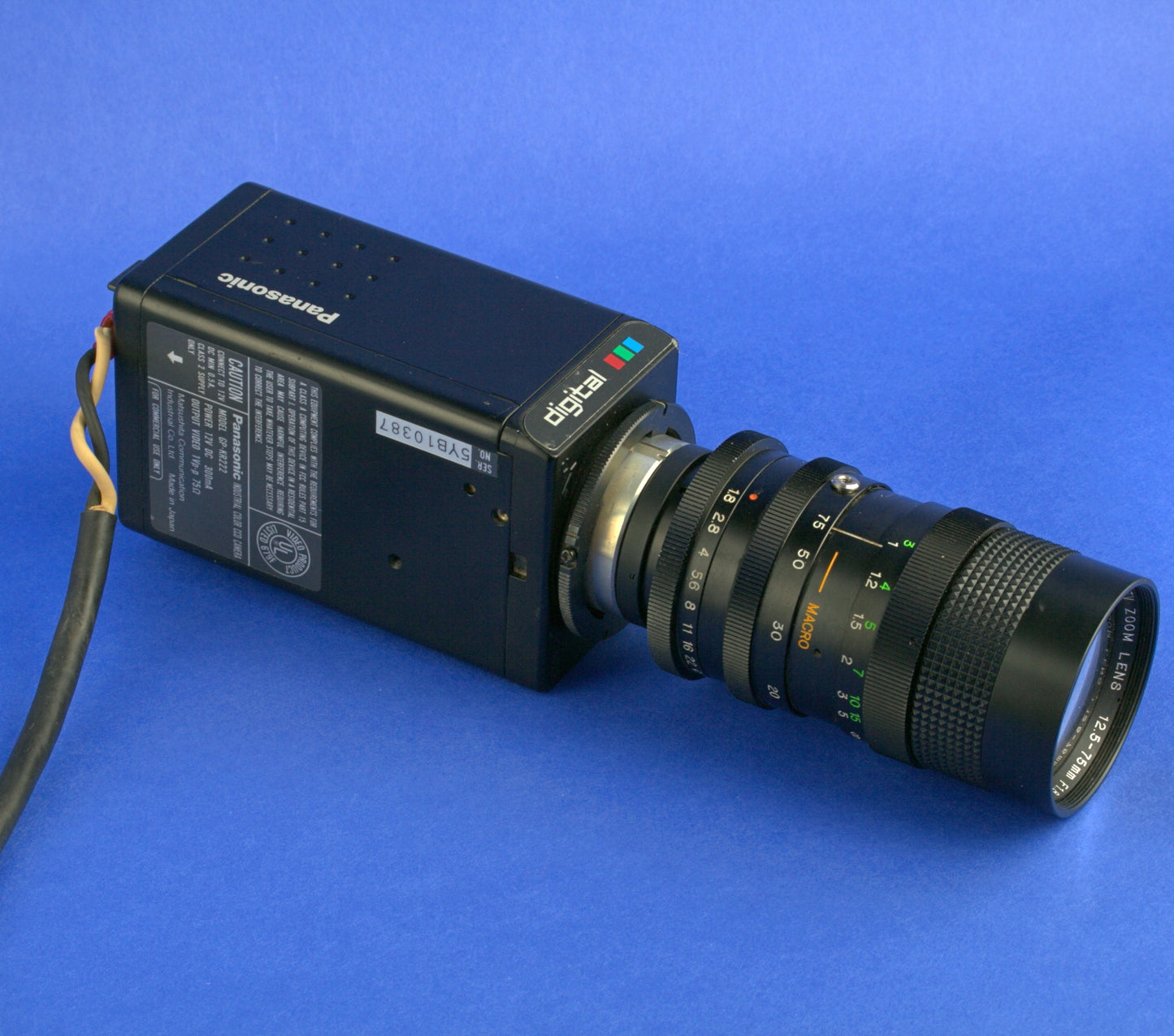 Panasonic GP-KR222 Digital CCD Camera with Toyo 12.5-75mm 1.8 Lens