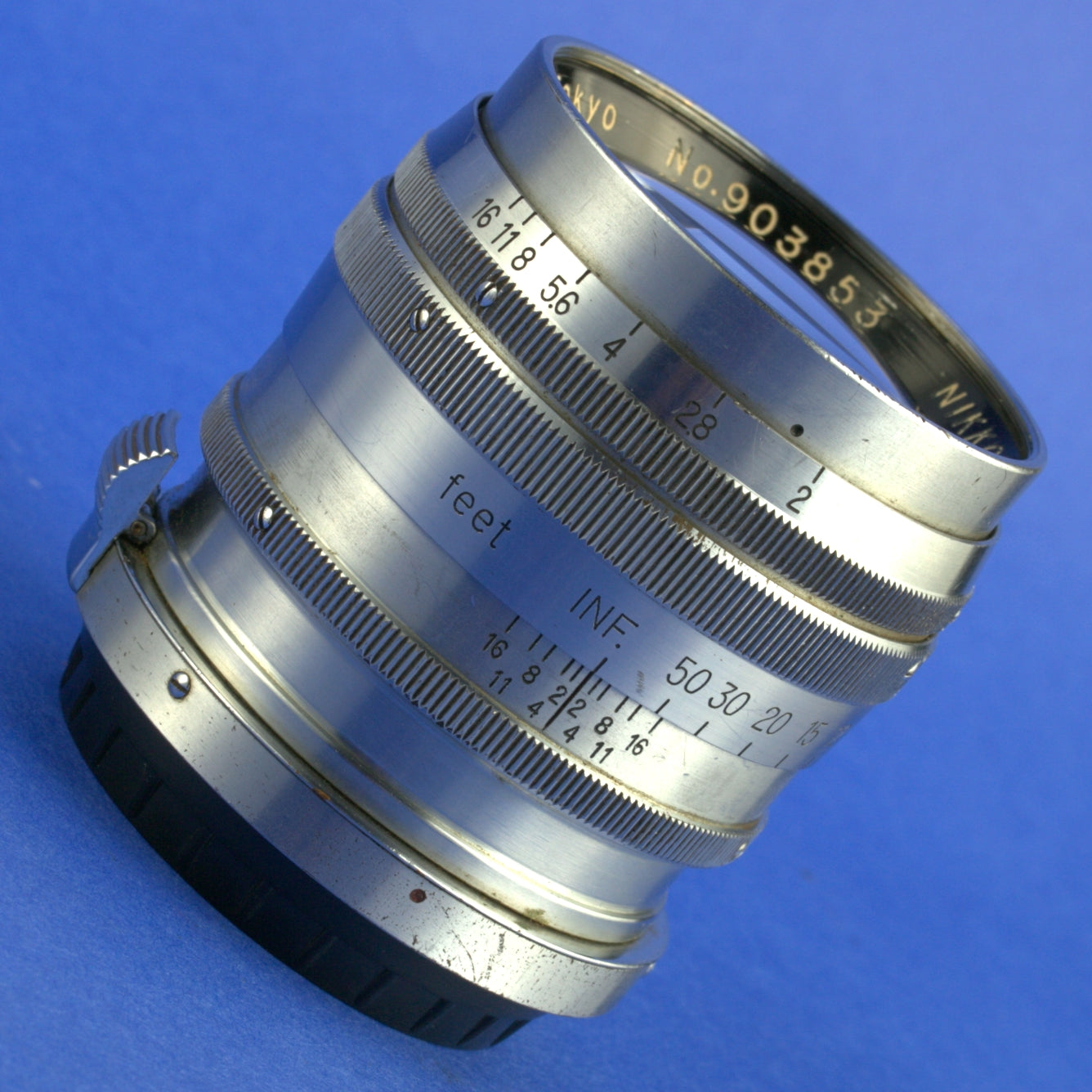 Early Nikon Nikkor-P.C 8.5cm F2 Tokyo 903 MIOJ Rangefinder Lens S Mount