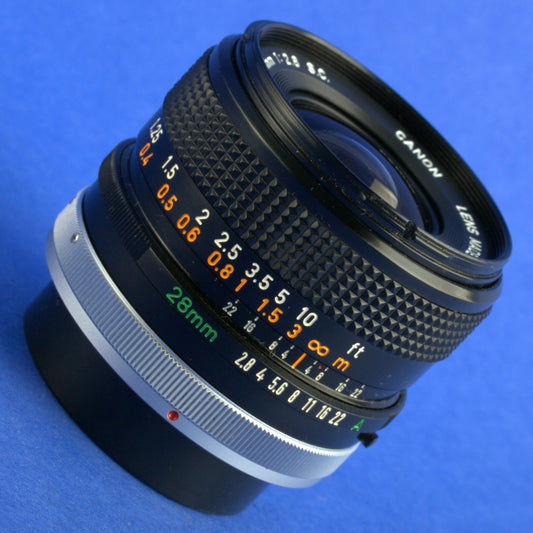 Canon FD 28mm 2.8 S.C. Lens Beautiful Condition