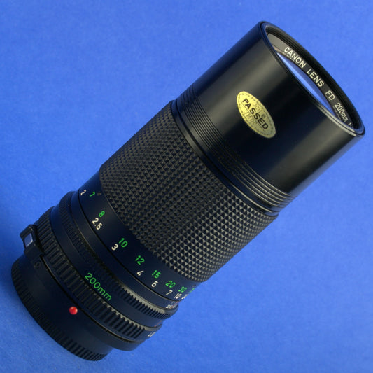 Canon FD 200mm F4 Lens Beautiful Condition