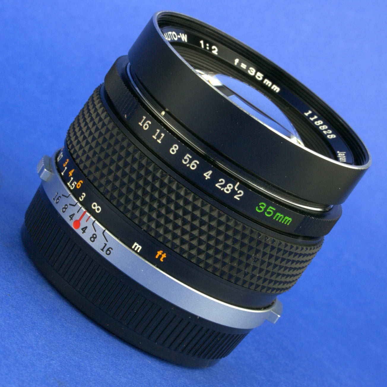 Olympus OM 35mm F2 Auto-W Zuiko Lens Near Mint Condition