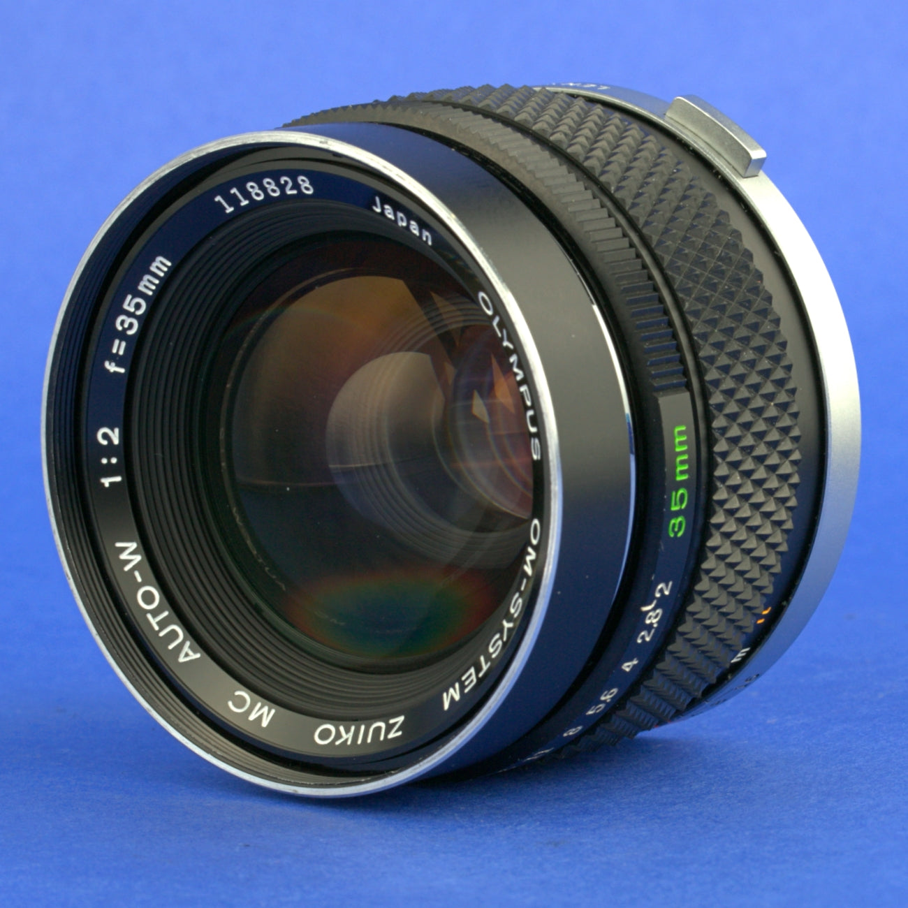 Olympus OM 35mm F2 Auto-W Zuiko Lens Near Mint Condition