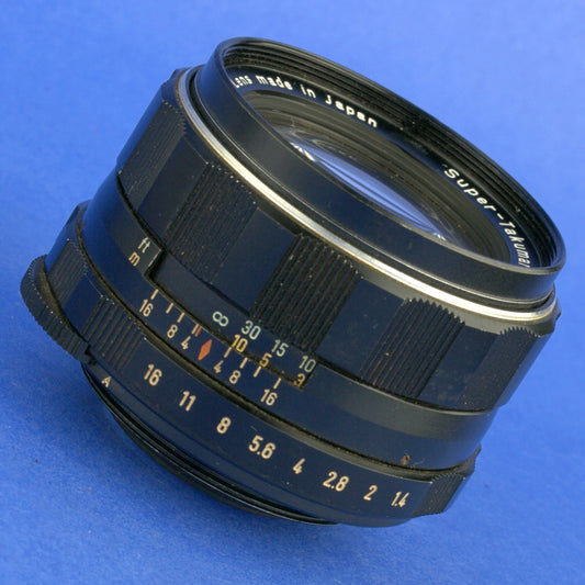 Early Pentax Super-Takumar 50mm 1.4 M42 Lens 8 Elements