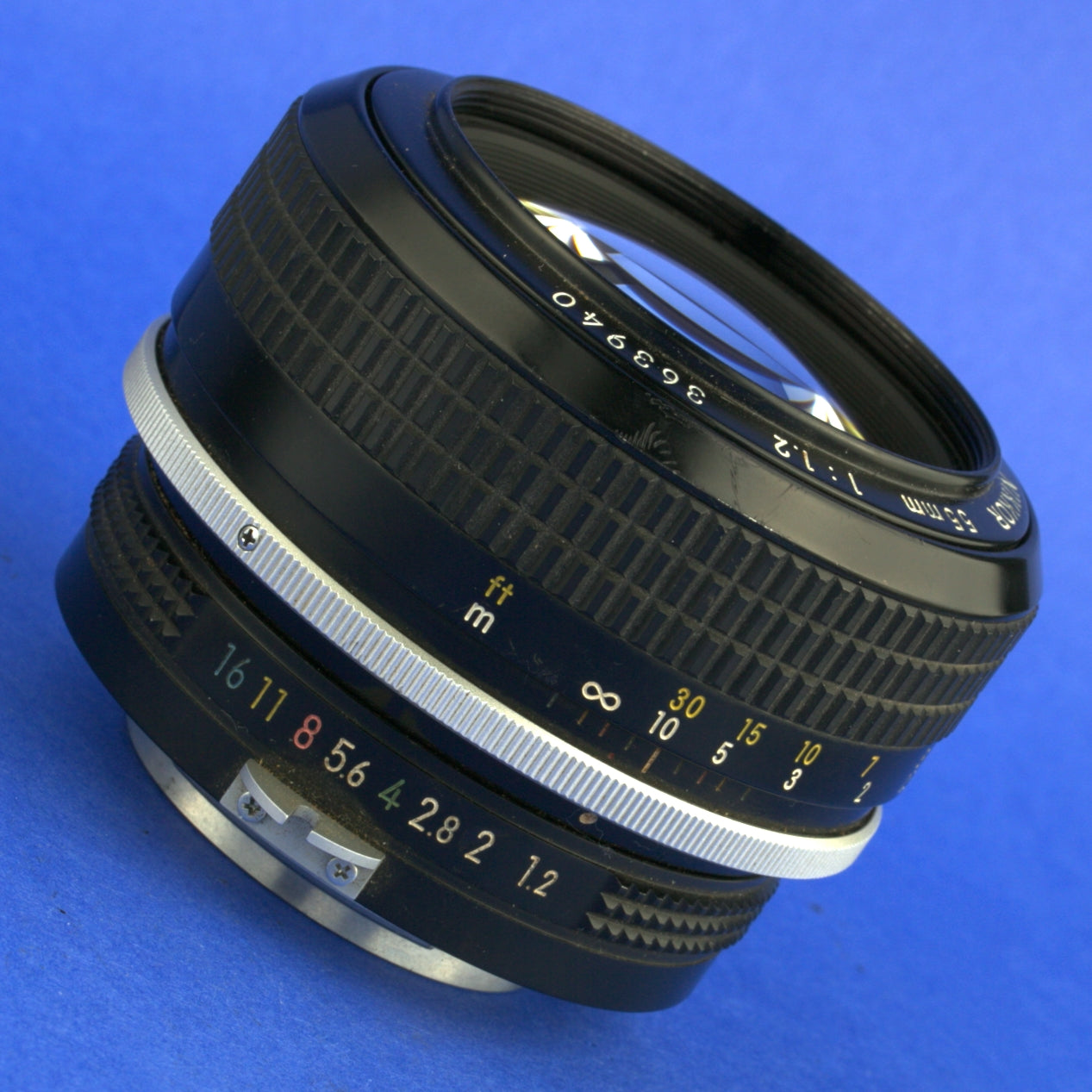 Late Nikon Nikkor 55mm 1.2 Non-Ai Lens Rubber Focus