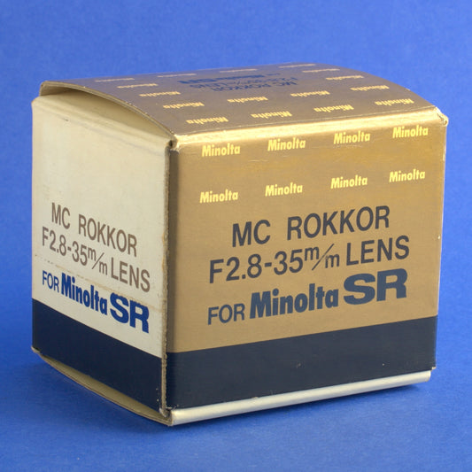 Minolta MC Rokkor-HG 35mm 2.8 Lens Near Mint Condition