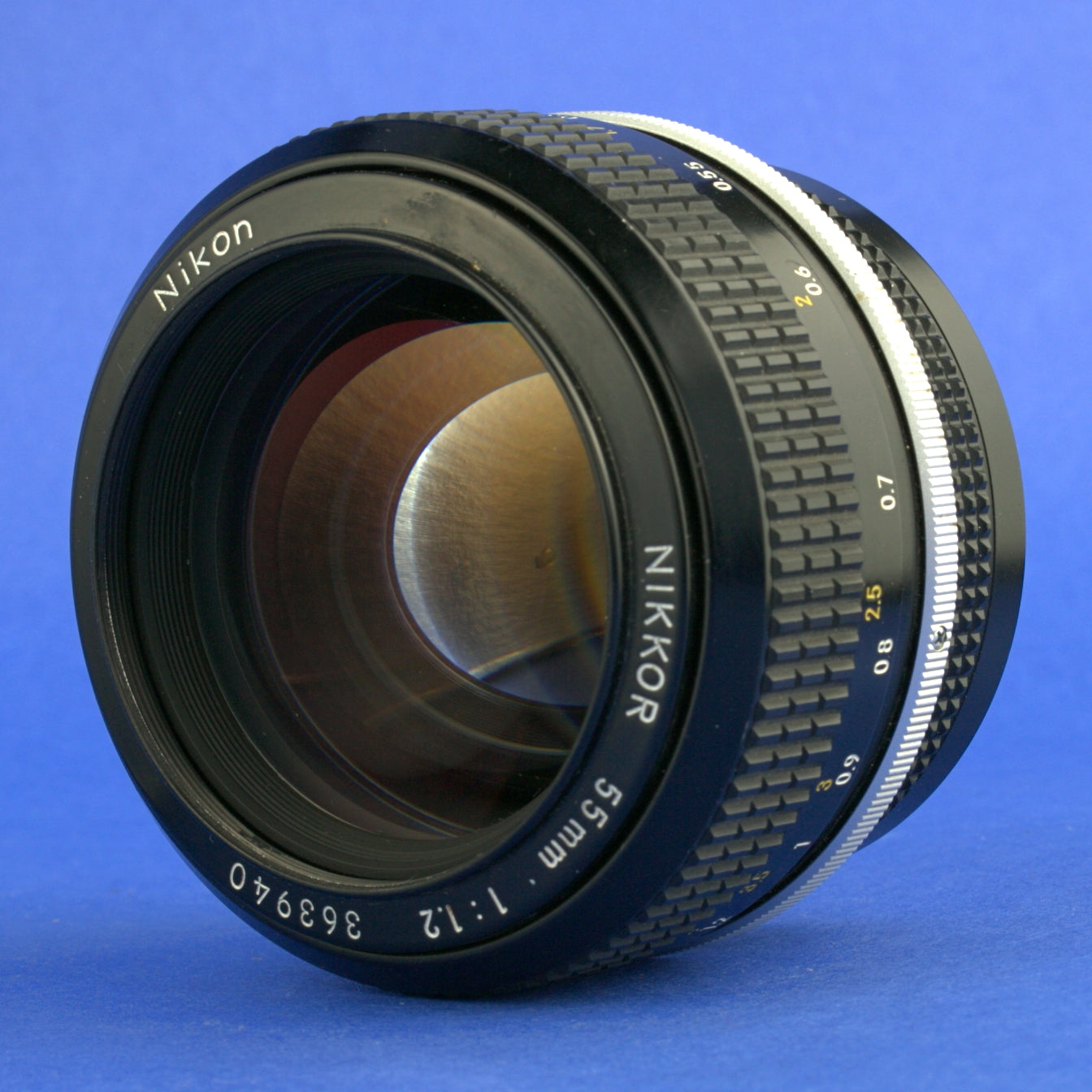 Late Nikon Nikkor 55mm 1.2 Non-Ai Lens Rubber Focus