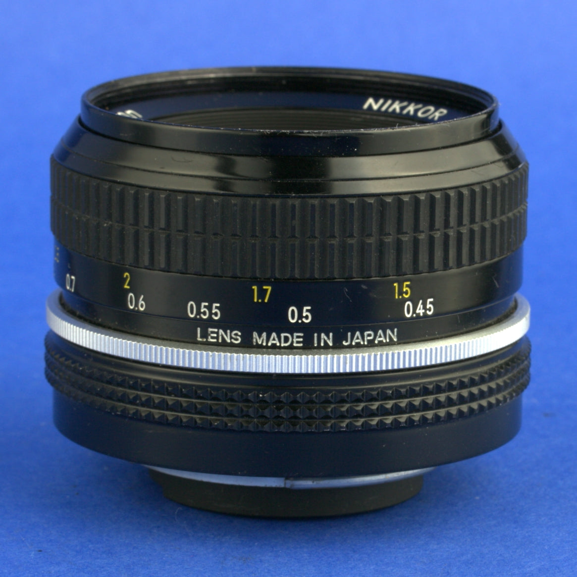 Late Nikon Nikkor 50mm F2 Non-Ai Lens Rubber Focus