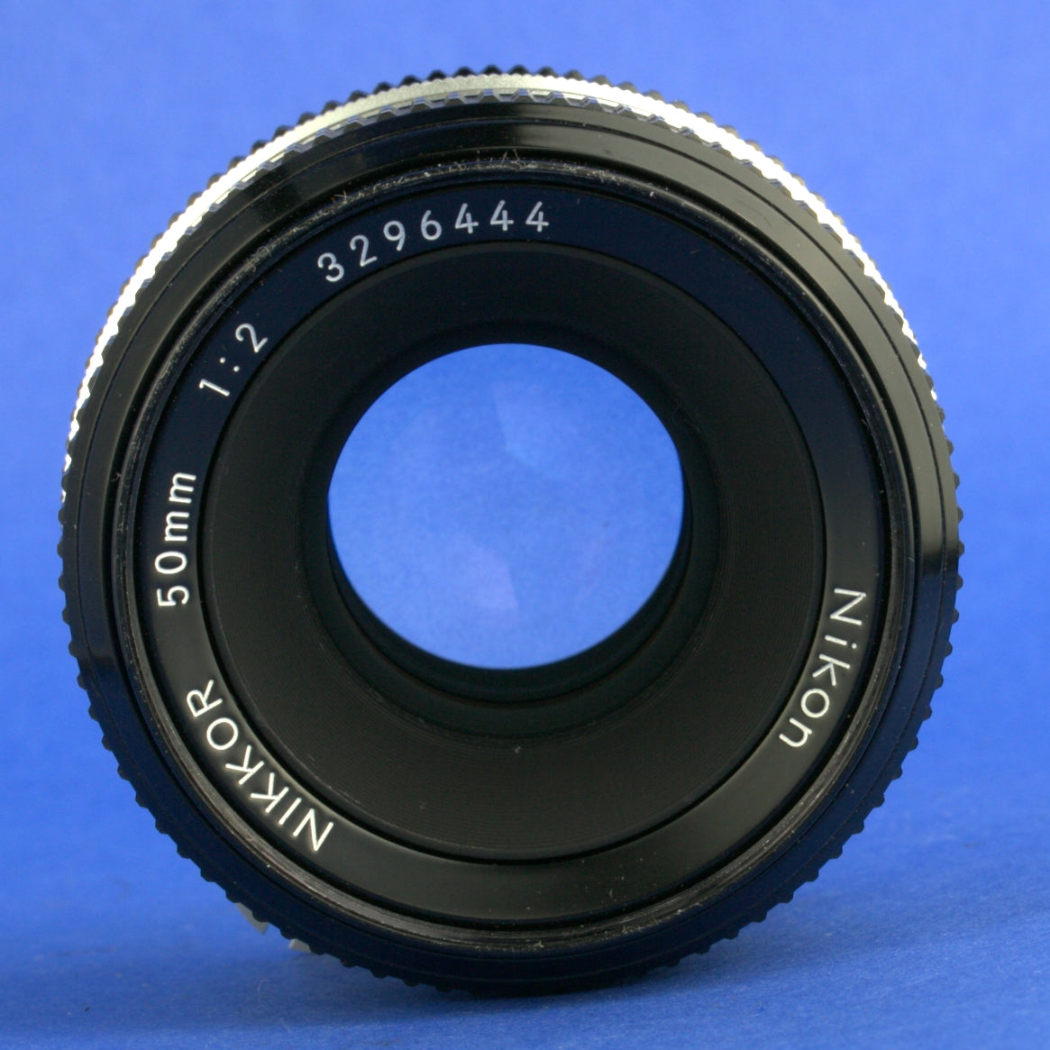 Late Nikon Nikkor 50mm F2 Non-Ai Lens Rubber Focus