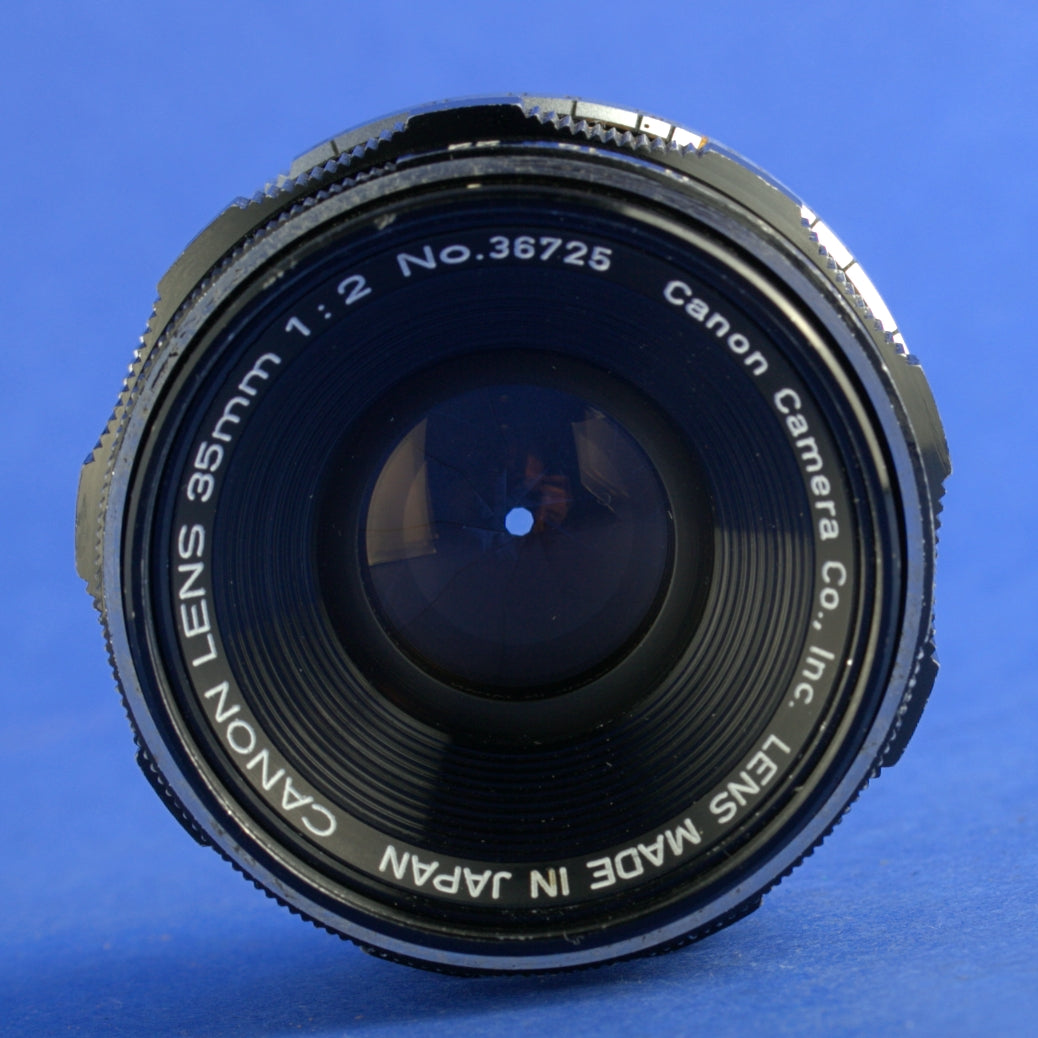 Canon 35mm F2 LTM Rangefinder Lens