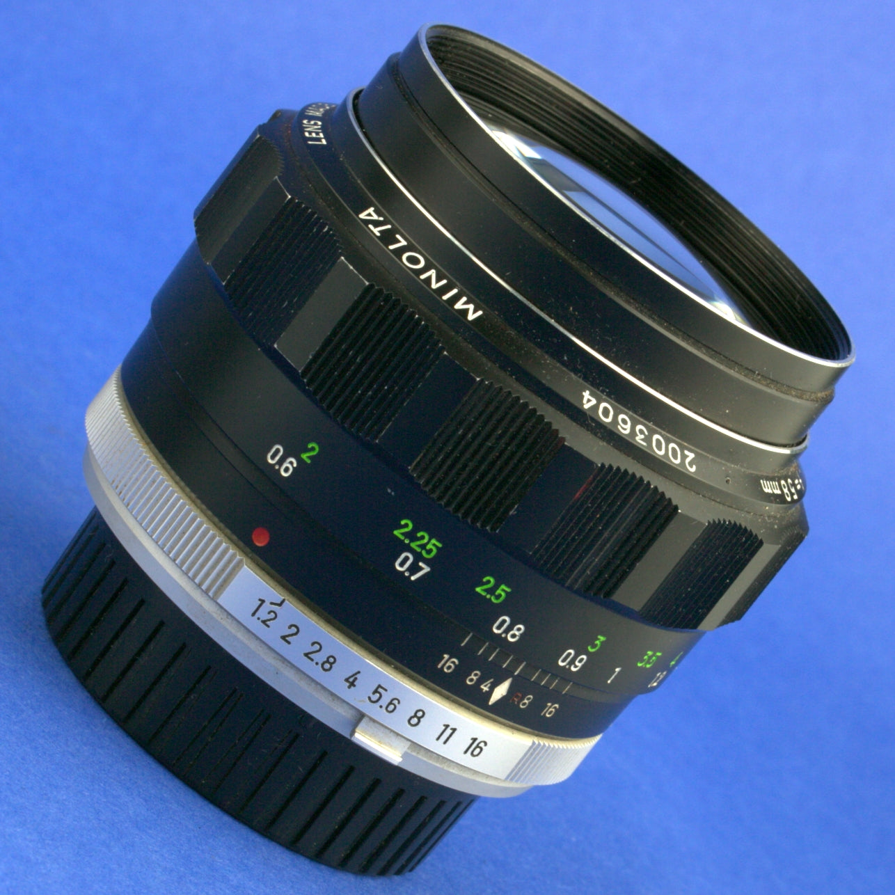 Minolta MC Rokkor-PG 58mm 1.2 Lens Works Only Wide Open