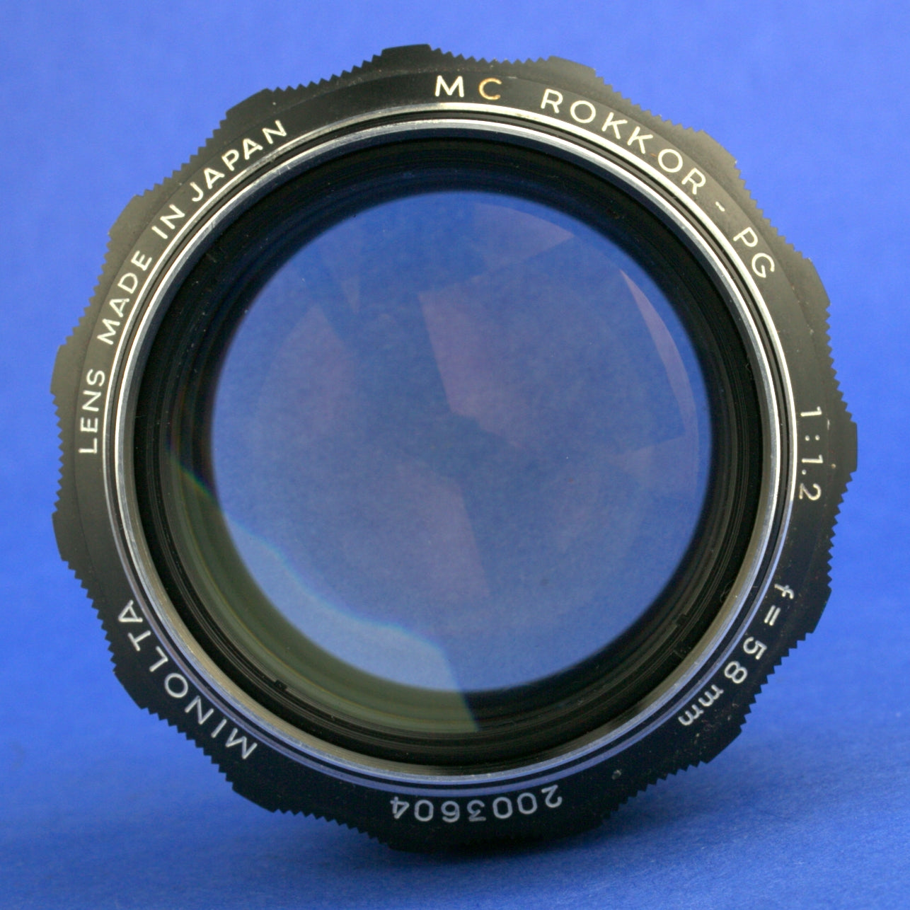 Minolta MC Rokkor-PG 58mm 1.2 Lens Works Only Wide Open