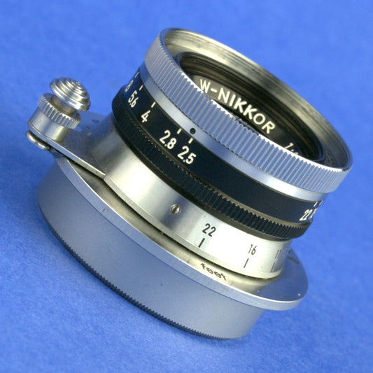 Nikon W-Nikkor 35mm 2.5 LTM Black Belt Rangefinder Lens Beautiful Condition