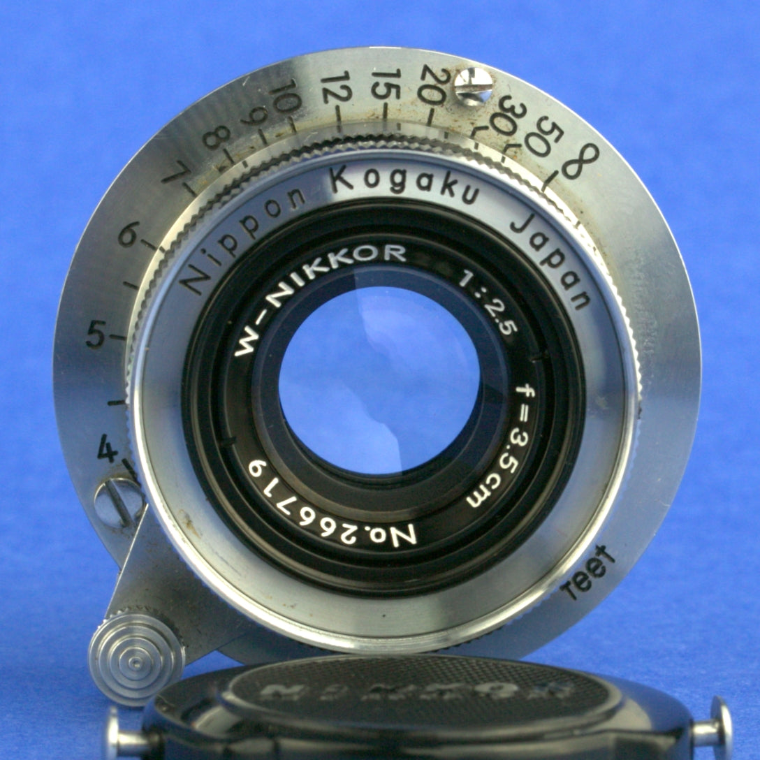 Nikon W-Nikkor 35mm 2.5 LTM Black Belt Rangefinder Lens Beautiful Condition