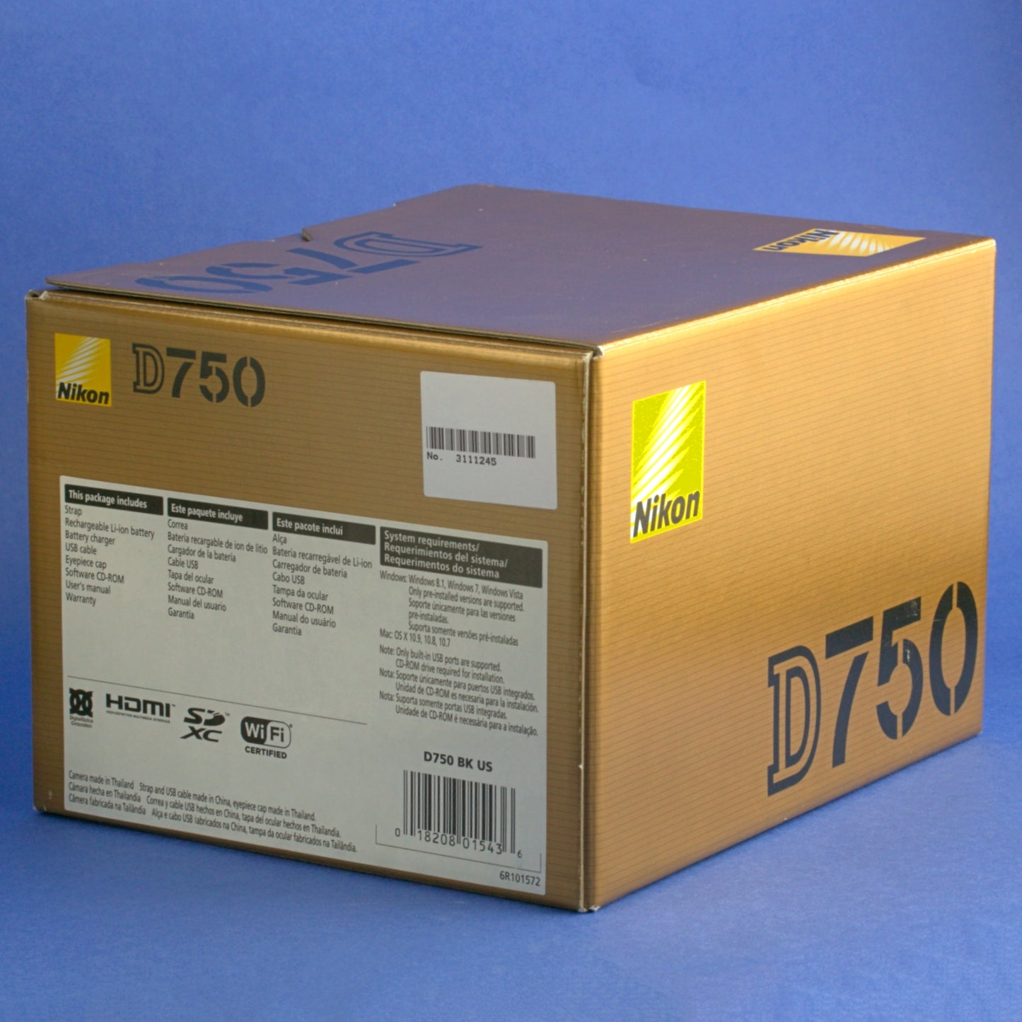 Nikon D750 Digital Camera Body US Model Near Mint Condition