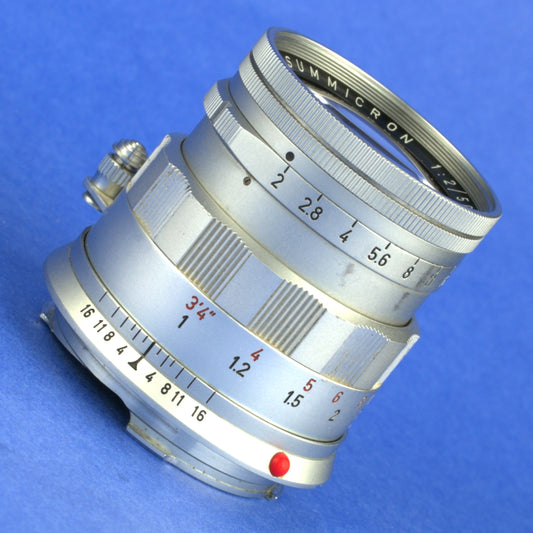 Leica Summicron 50mm F2 Rigid Lens M Mount