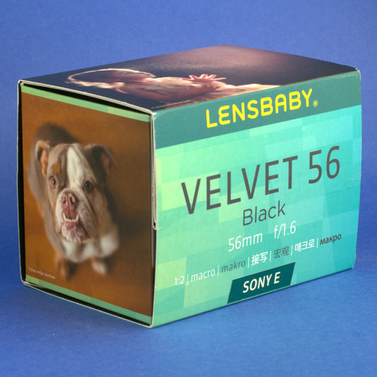 Lensbaby Velvet 56mm 1.6 Lens Sony E Mount Mint Condition
