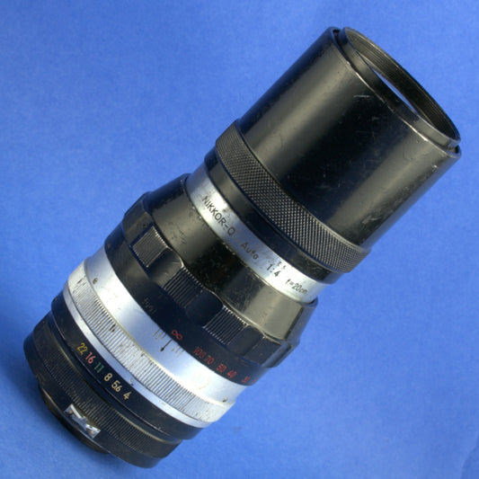 Early Nikon Nikkor-Q 200mm F4 Pat Pend Lens