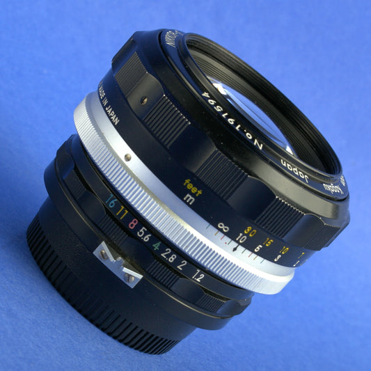 Nikon Nikkor-S Auto 55mm 1.2 Non-Ai Lens Beautiful Condition