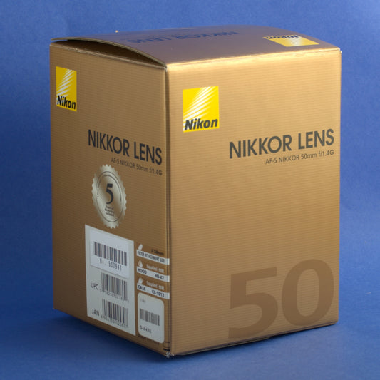 Nikon AF-S Nikkor 50mm 1.4 G Lens US Model Mint Condition