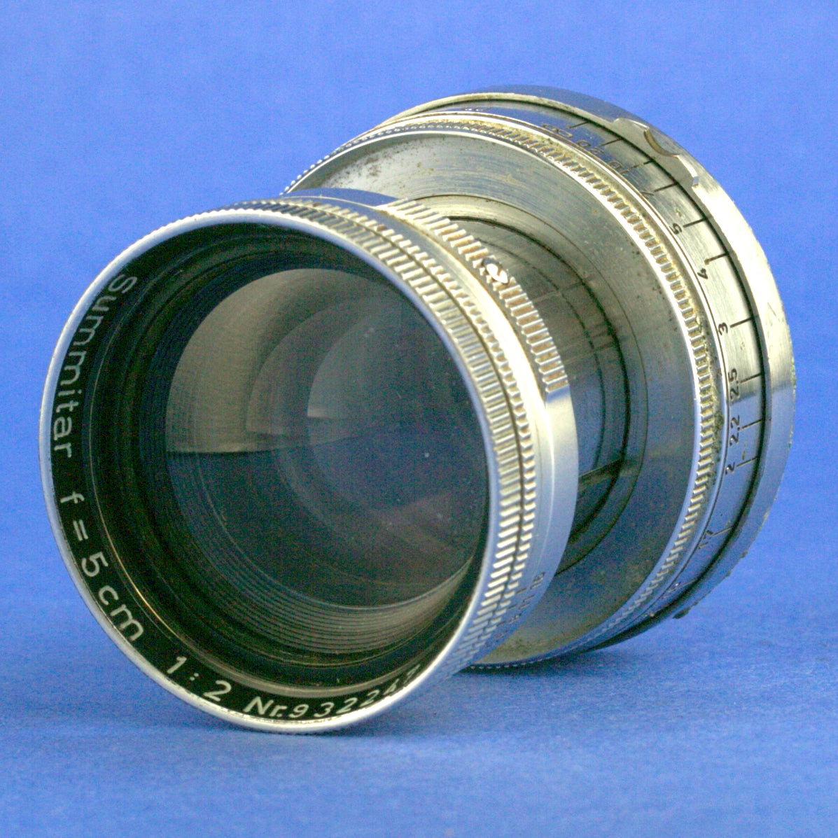 Leica Summitar 50mm F2 LTM Lens Blue Coated