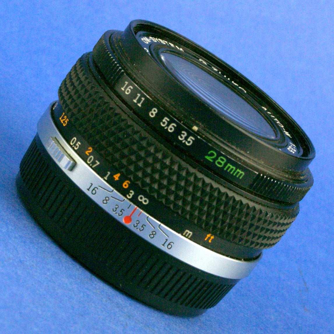 Olympus OM 28mm 3.5 Auto-W Lens